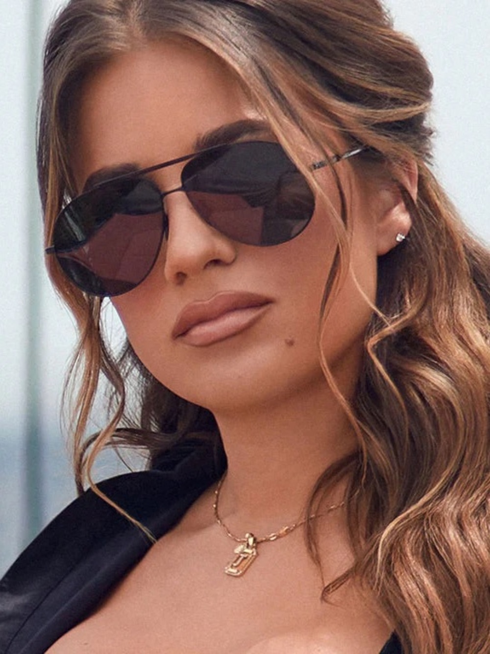 Jessie James Decker x Diff Eyewear Aviator 61mm Sunglasses